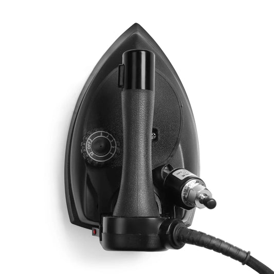 Charcoal Black 230V Commercial Steam Iron, 1250W, 50Hz with 4.0L Water Tank, ISI Mark, Rest Pad, Heavy Duty for Professional Use (Black) (1250W)