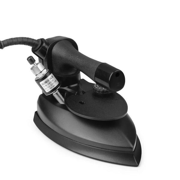 Charcoal Black 230V Commercial Steam Iron, 1250W, 50Hz with 4.0L Water Tank, ISI Mark, Rest Pad, Heavy Duty for Professional Use (Black) (1250W)
