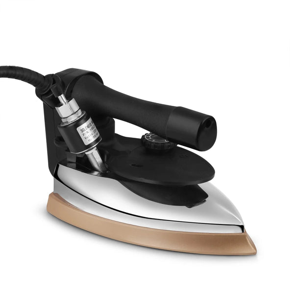 Black & Gold 230V Commercial Steam Iron, 1250W, 50Hz with 4.0L Water Tank, Double ISI Mark, Heavy Duty for Professional Use (1250W)