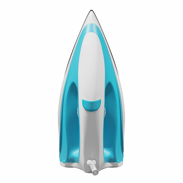 Lightweight Dry Electric Iron with Non-Stick Soleplate – 1000W Home & Travel Iron (Blue/White)