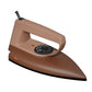 ISTRI Mini Dry Iron for Clothes, 750W Compact & Lightweight Electric Iron Box with Non-Stick Soleplate, Adjustable Dial, Brown