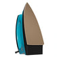 ISTRI Regular Dry Iron for Clothes, 1000W Lightweight Electric Iron Box with Non-Stick Soleplate, Adjustable Thermostat Dial for Cotton Wool Silk Rayon Nylon Linen, Teal Blue