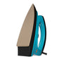 ISTRI Regular Dry Iron for Clothes, 1000W Lightweight Electric Iron Box with Non-Stick Soleplate, Adjustable Thermostat Dial for Cotton Wool Silk Rayon Nylon Linen, Teal Blue