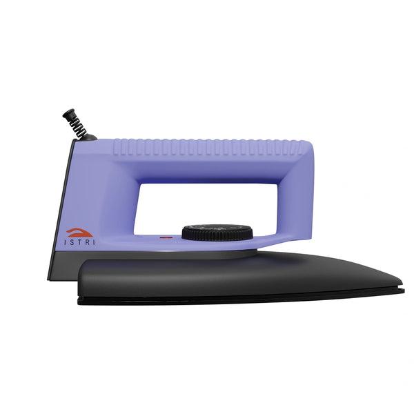 Mini Travel Dry Iron 1000W – Compact Lightweight Portable Iron with Indicator Light & Multi-Fabric Thermostat (Purple & Black)