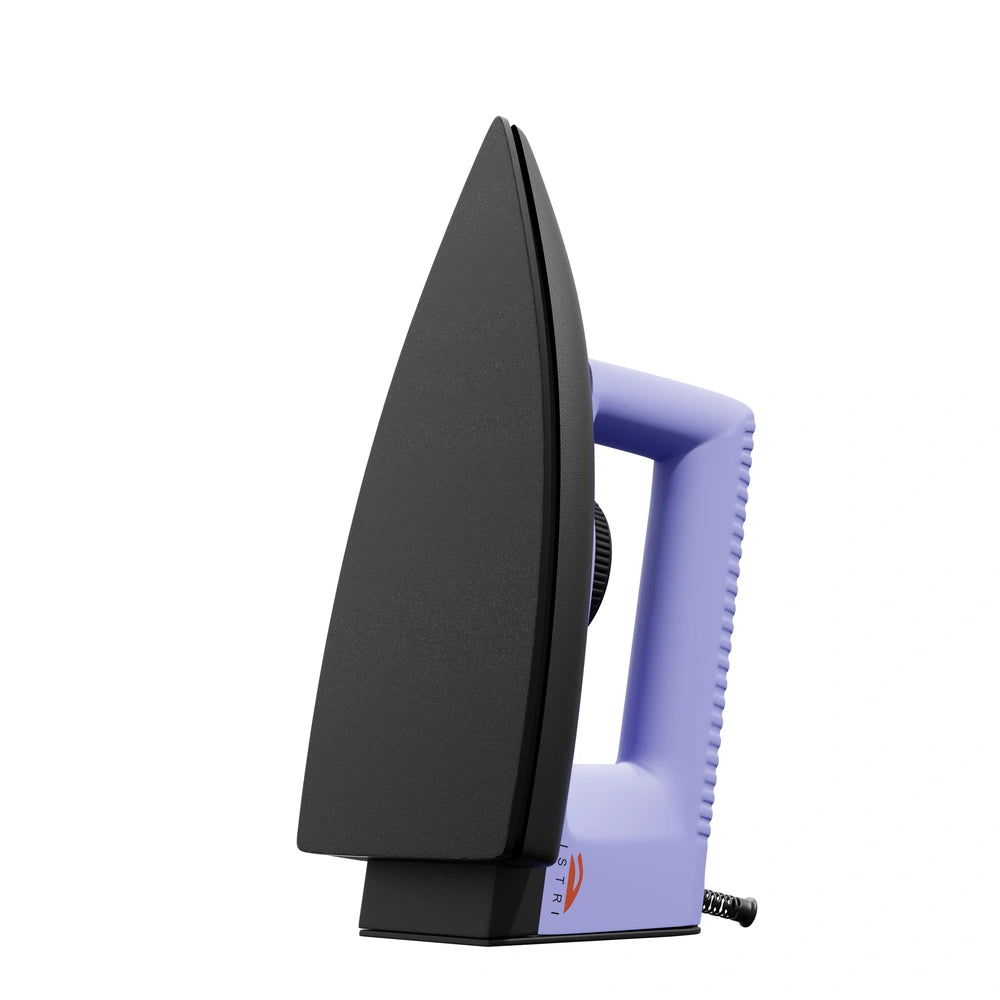 Mini Travel Dry Iron 750W – Compact Lightweight Portable Iron with Indicator Light & Multi-Fabric Thermostat (Purple & Black)