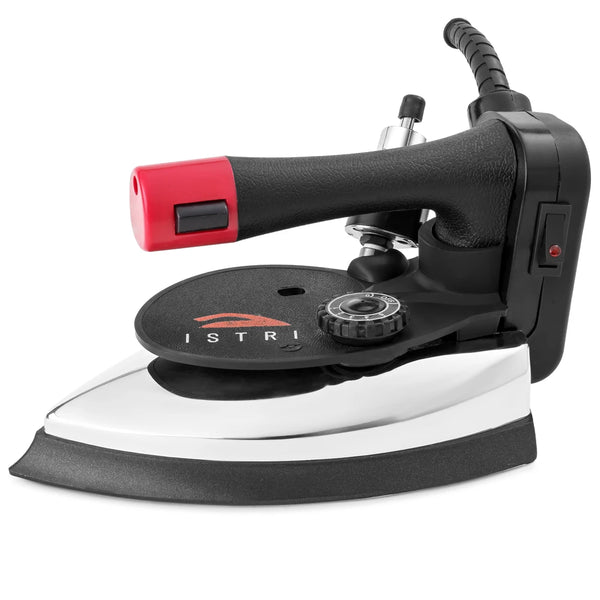 DynaPro Gravity Feed 230V Commercial Steam Iron, 1250W, 50Hz with 4.0L Water Tank, Double ISI Mark, Heavy Duty for Professional Use (Red)