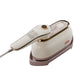 Handheld Garment Steamer Brush with Gold Accent – Mini Travel Steam Iron for Clothes (Cream/White)