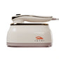 Handheld Garment Steamer Brush with Gold Accent – Mini Travel Steam Iron for Clothes (Cream/White)