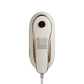 Handheld Garment Steamer Brush with Gold Accent – Mini Travel Steam Iron for Clothes (Cream/White)