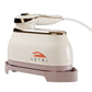 Handheld Garment Steamer Brush with Gold Accent – Mini Travel Steam Iron for Clothes (Cream/White)