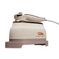 Handheld Garment Steamer Brush with Gold Accent – Mini Travel Steam Iron for Clothes (Cream/White)
