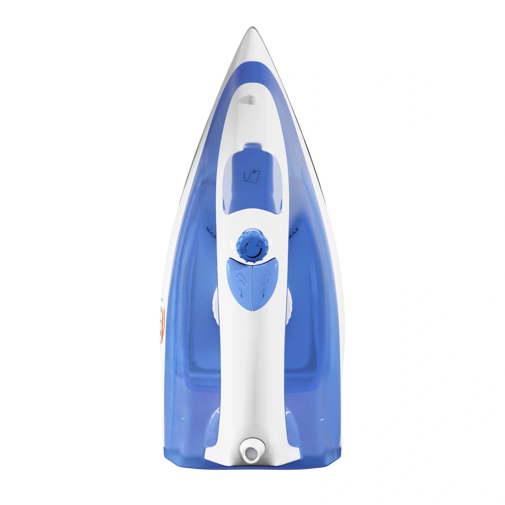 Steam Iron 1200W with steam,Spray & Burst electric iron – Non-Stick Soleplate,self cleaning, Adjustable Fabric Temperature Control (Blue & White)